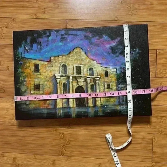 “The Alamo 3” Canvas Artwork Stephen Fishwick 12” X 18” signed Texas giclee - Picture 6 of 8